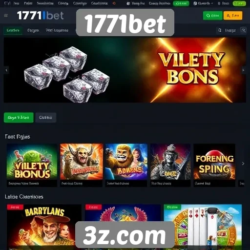 Avaliação das opções de jogos disponíveis na 1771bet