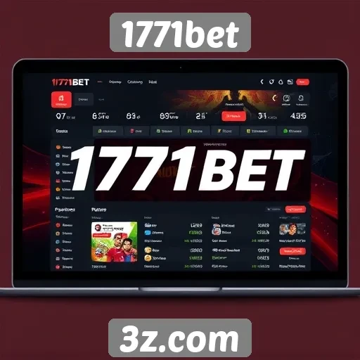 Interface do usuário na plataforma 1771bet